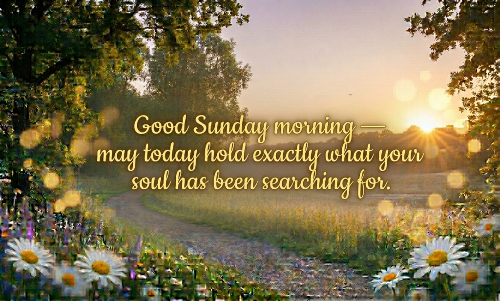 good sunday morning blessings
