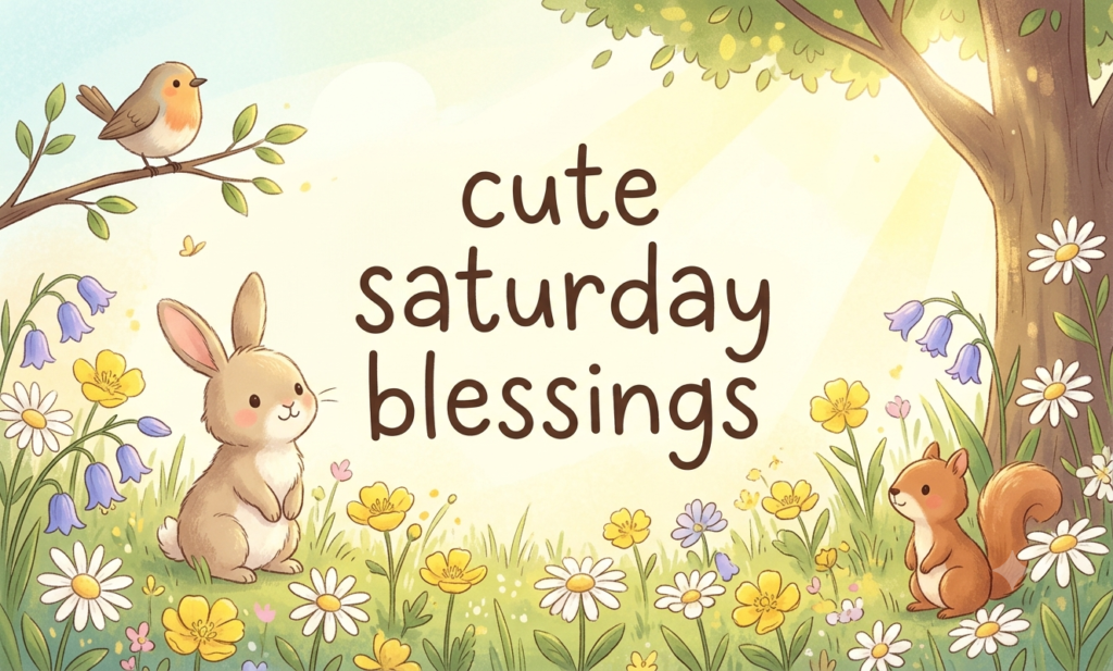 cute saturday blessings