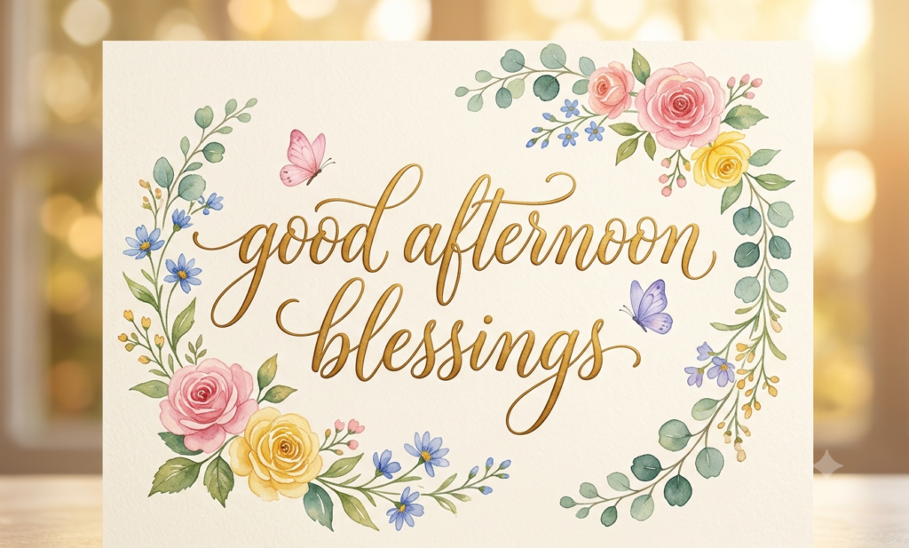 good afternoon blessings