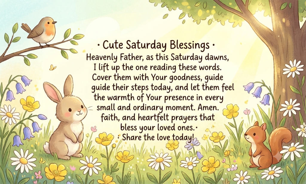 cute saturday blessings