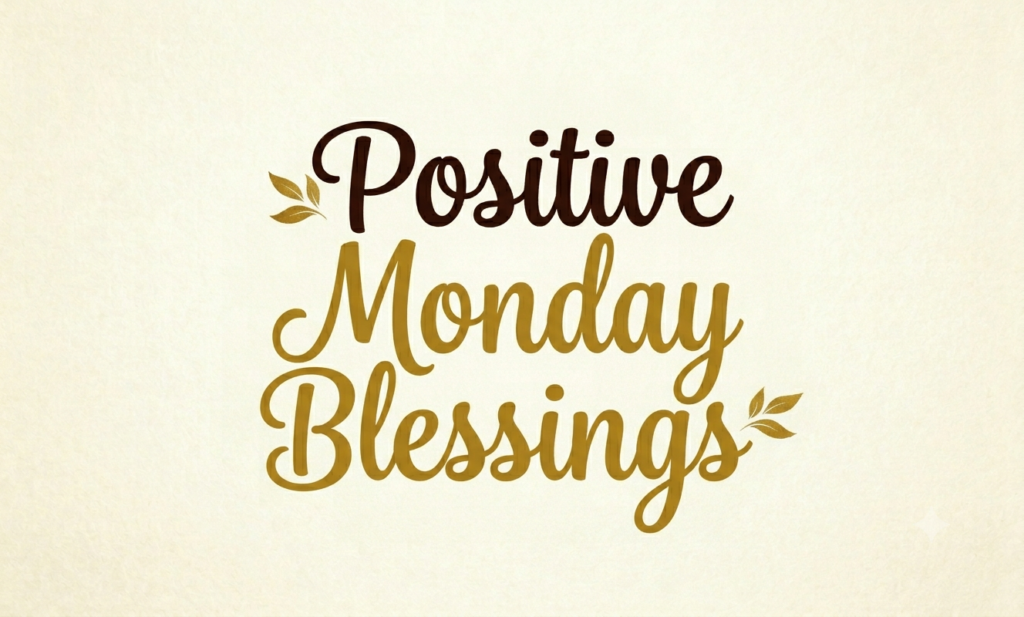 positive monday blessings