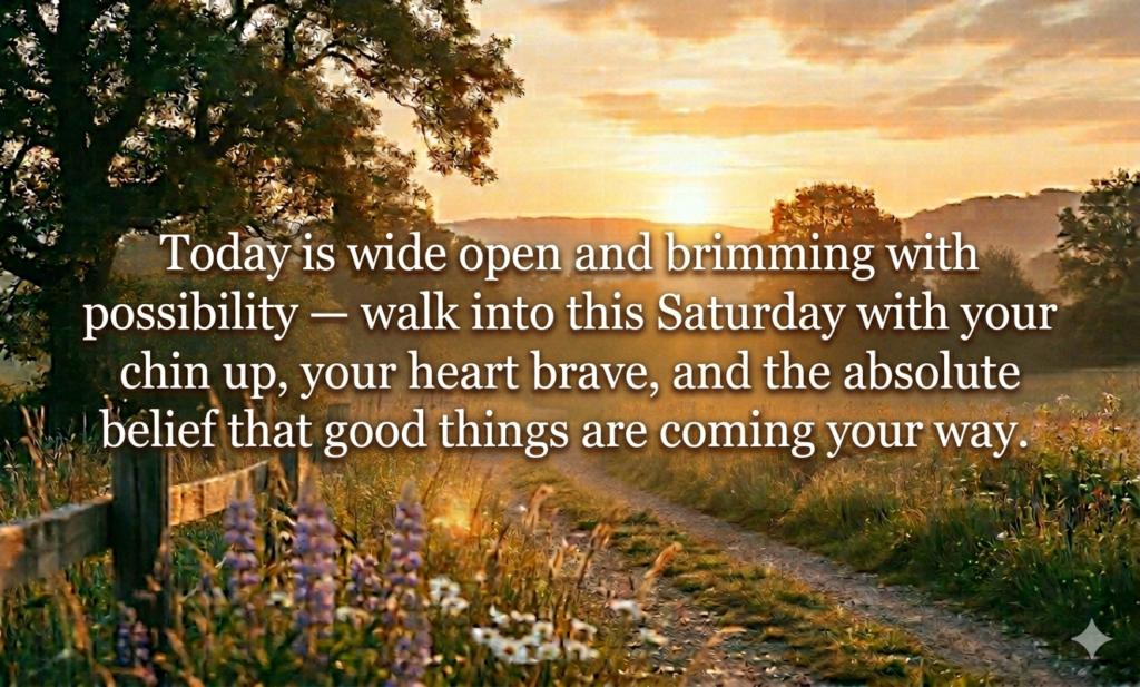 inspiration saturday blessings