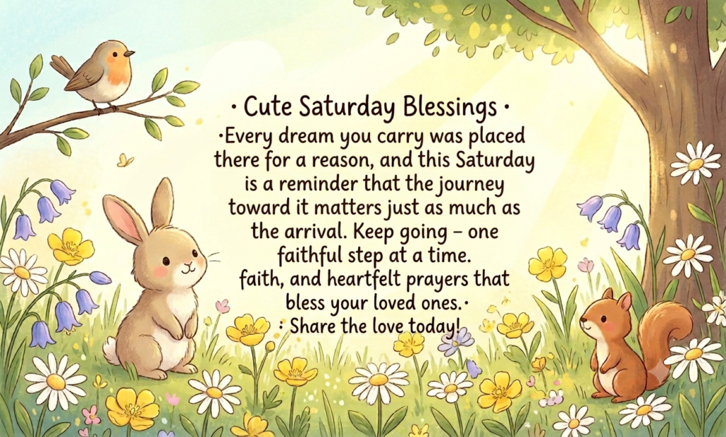 cute saturday blessings