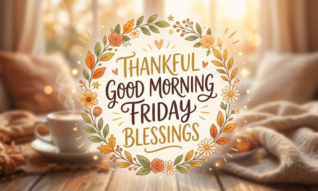 thankful good morning friday blessings