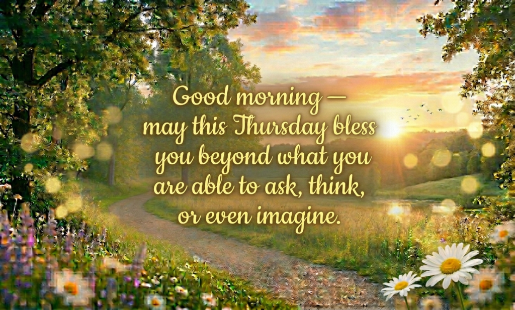 good morning thursday inspirational blessings