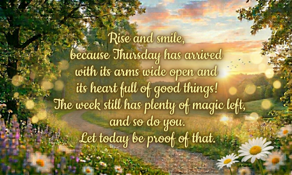 good morning thursday inspirational blessings