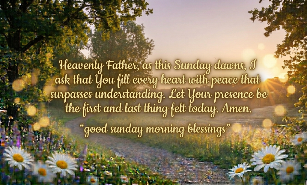 good sunday morning blessings