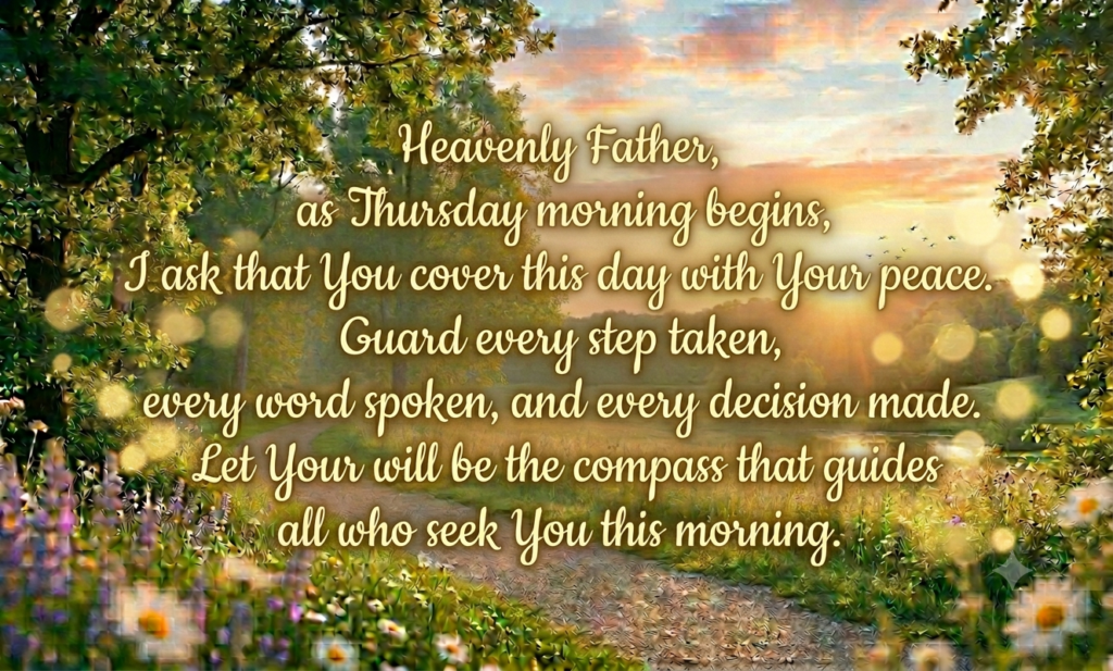 good morning thursday inspirational blessings
