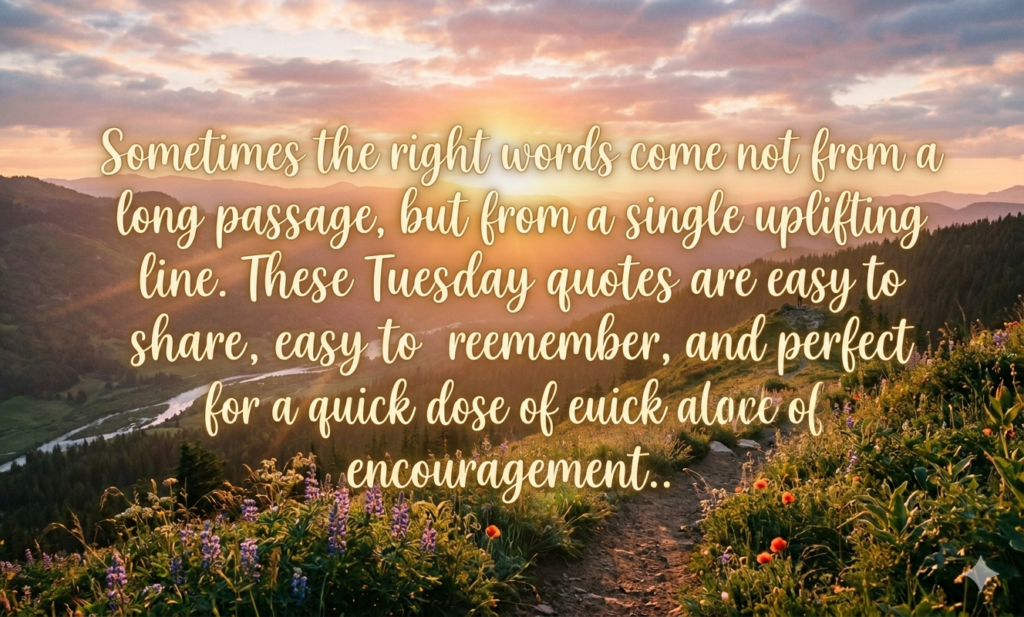 uplifting inspiration tuesday blessings