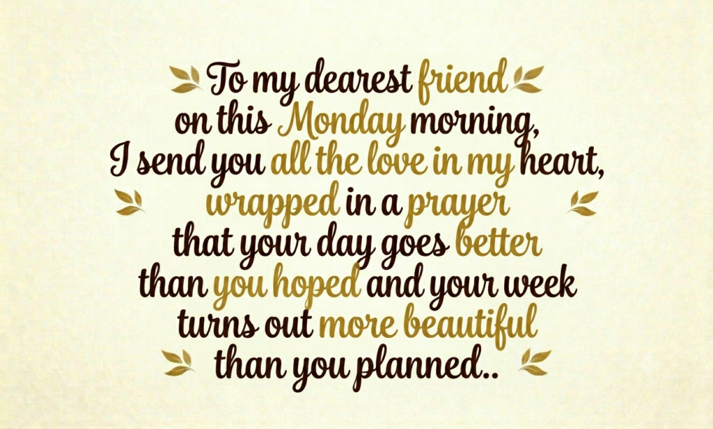 positive monday blessings