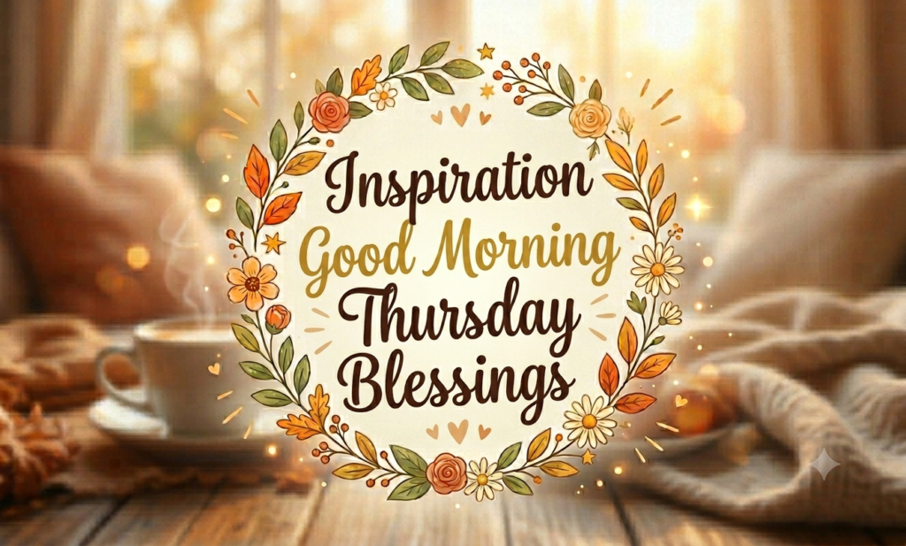inspiration good morning thursday blessings