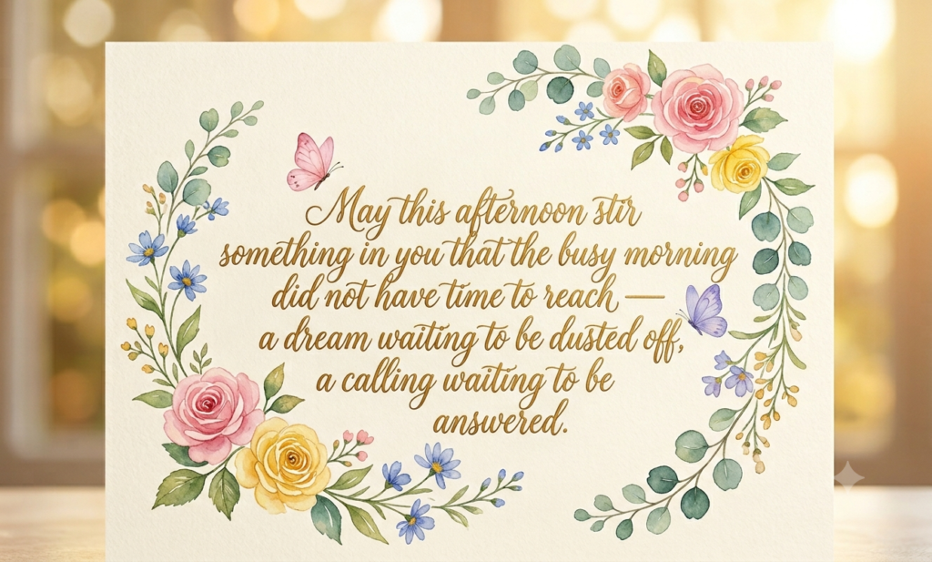 good afternoon blessings