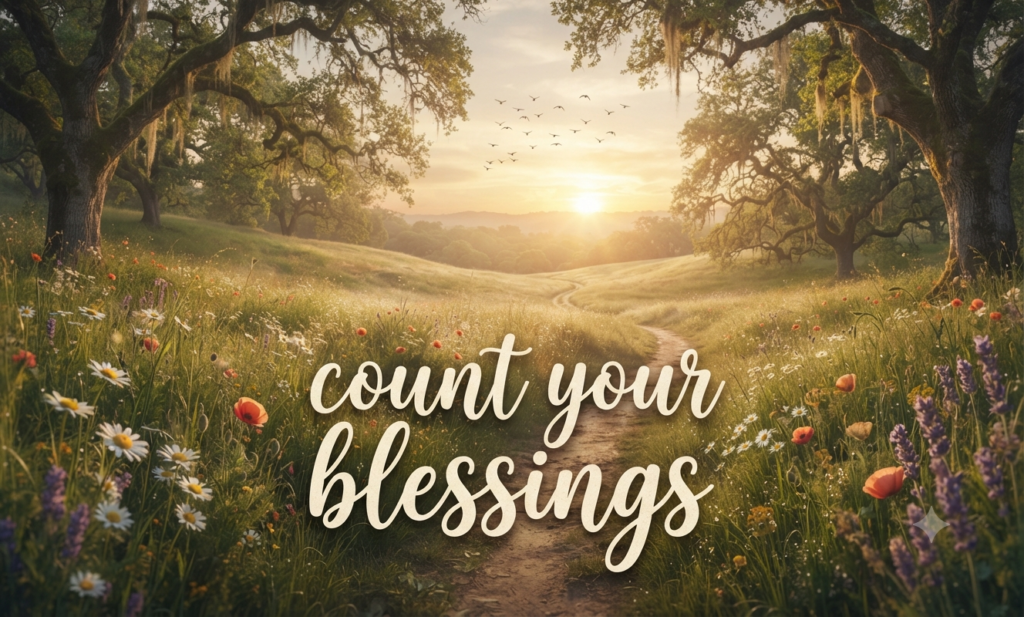 count your blessings