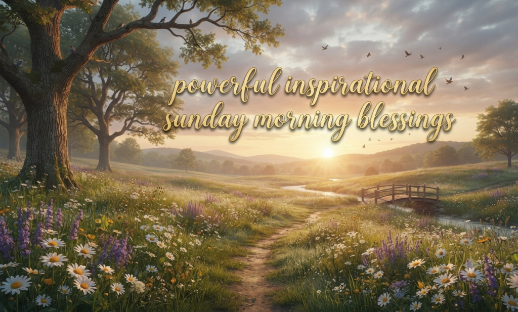 powerful inspirational sunday morning blessings